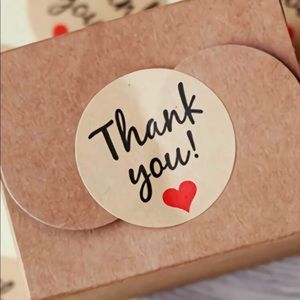 Thank you stickers